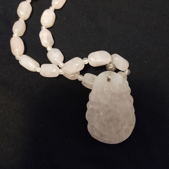 Pink Jade necklace - Picture 4 of 7